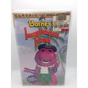 Barneys Imagination Island VHS Sealed Clamshell Zellers Sticker Video 1994